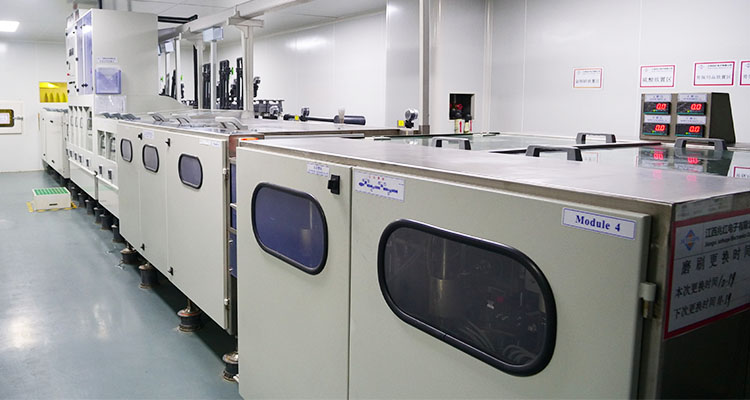 Sandblasting line/pretreatment of solder mask